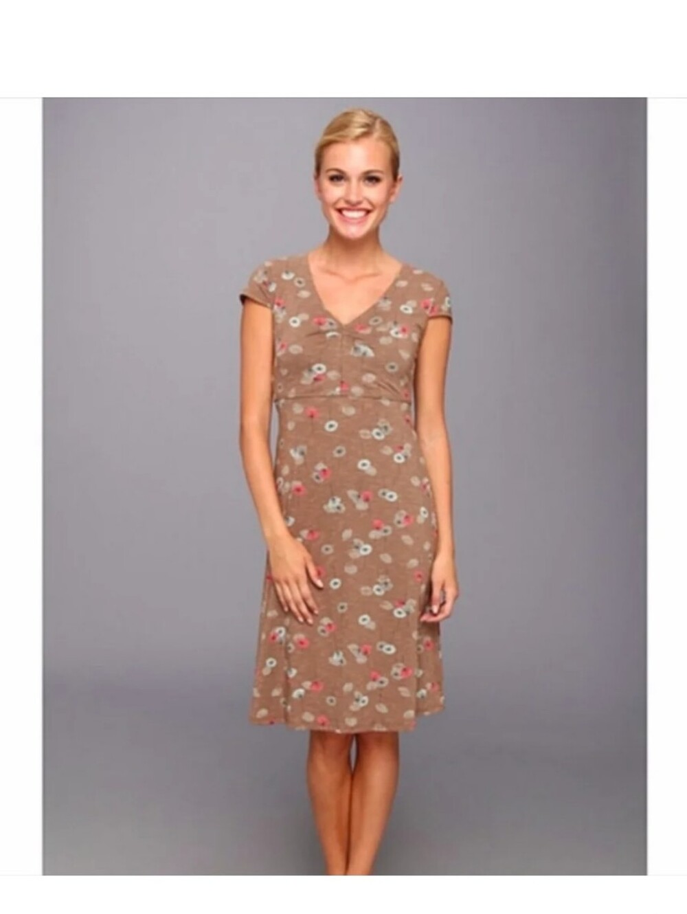 Horny Toad Short Sleeve V-Neck Dress Size Medium